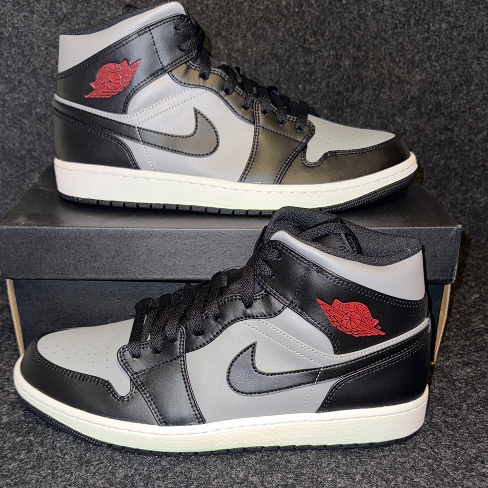 Jordan 1 Mid Shadow Red